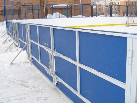Установка, монтаж хоккейной коробки Бронницы